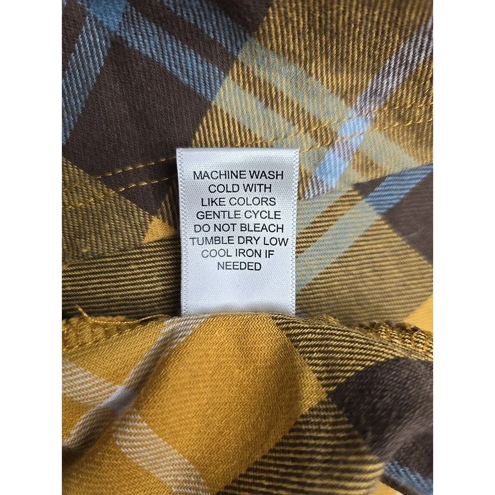 Altar'd State Skirt L Yellow Brown‎ Blue Plaid Checkered Pattern Mini Tweed Clue